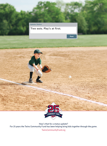 Twins Community Fund - Getting More Kids in the Game Campaign 