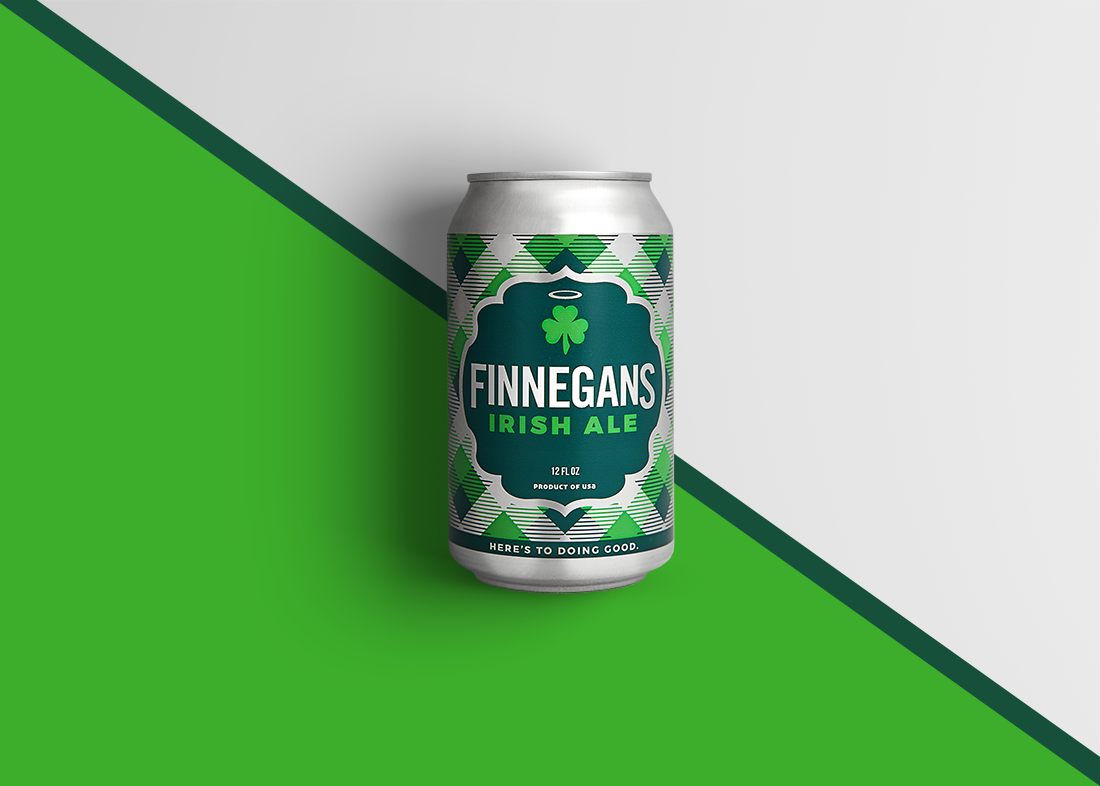 Irish Ale Can - Finnegans Packaging Redesign