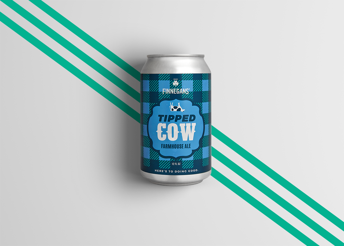 Tipped Cow Can - Finnegans Packaging Redesign